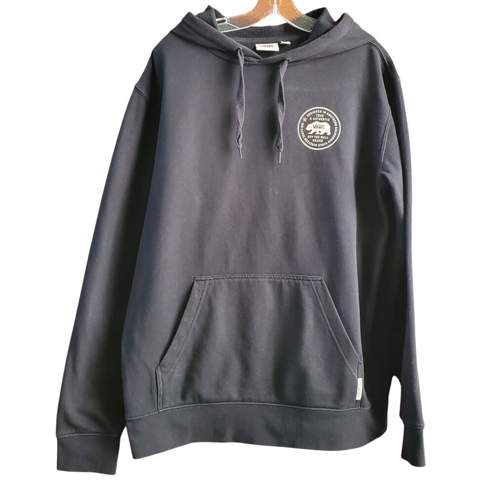 Vans “Off The Wall” Black Pullover California Bear Logo Hoodie Size M